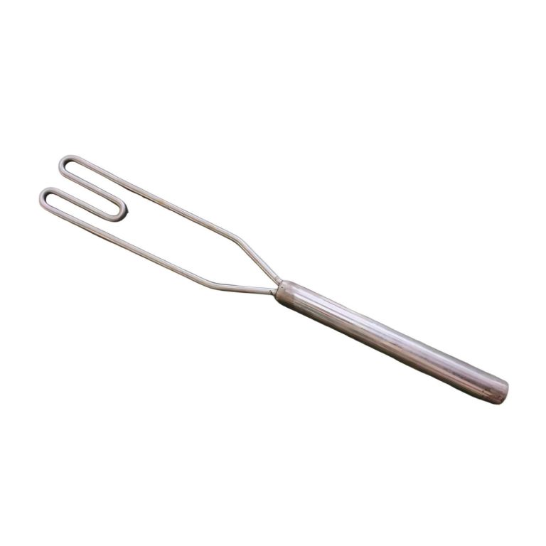 Poultry viscera evisceration spoon, 304 stainless steel, 170 mm handle