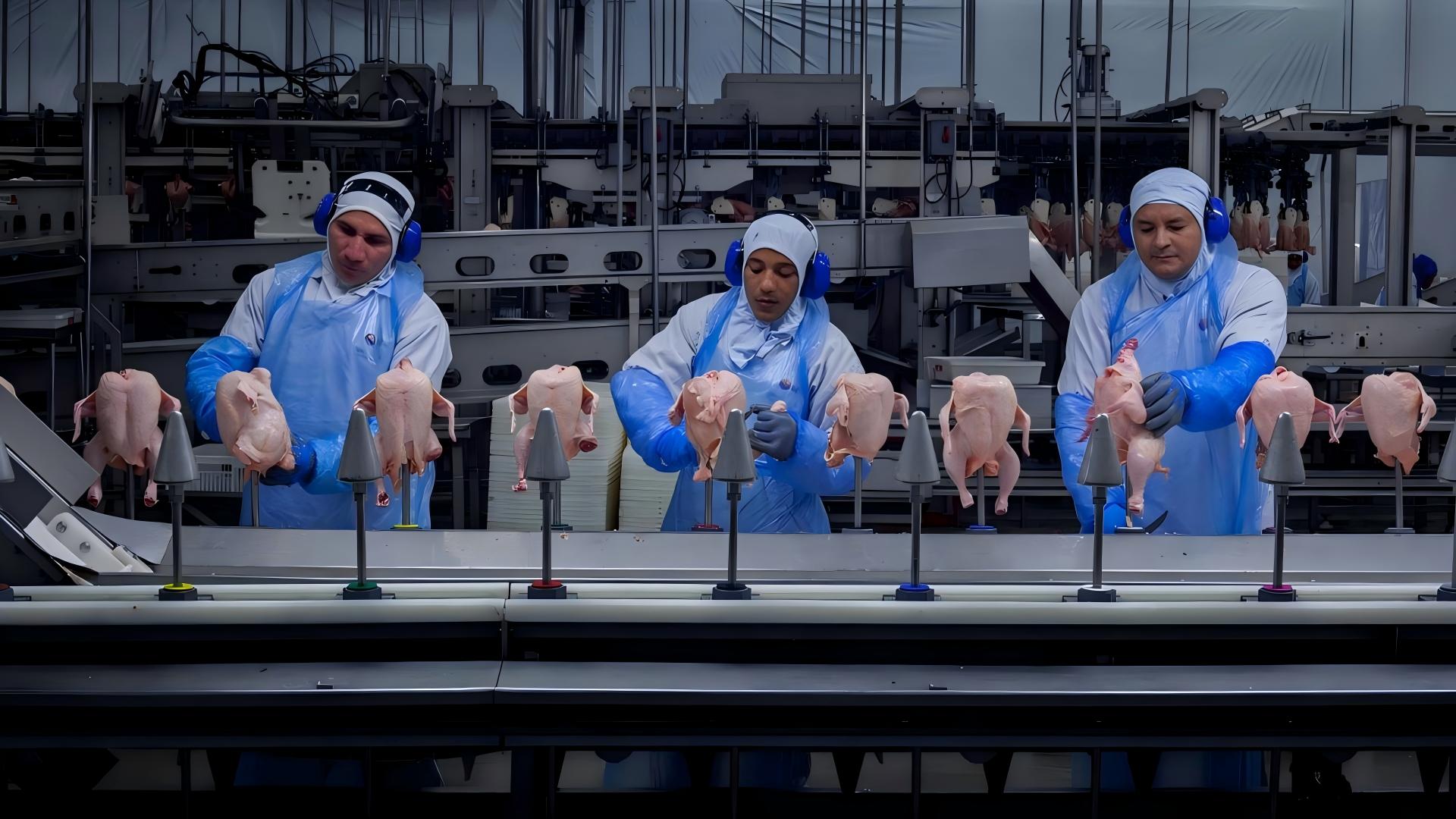 Poultry Carcass Auxiliary Cutting Workstation