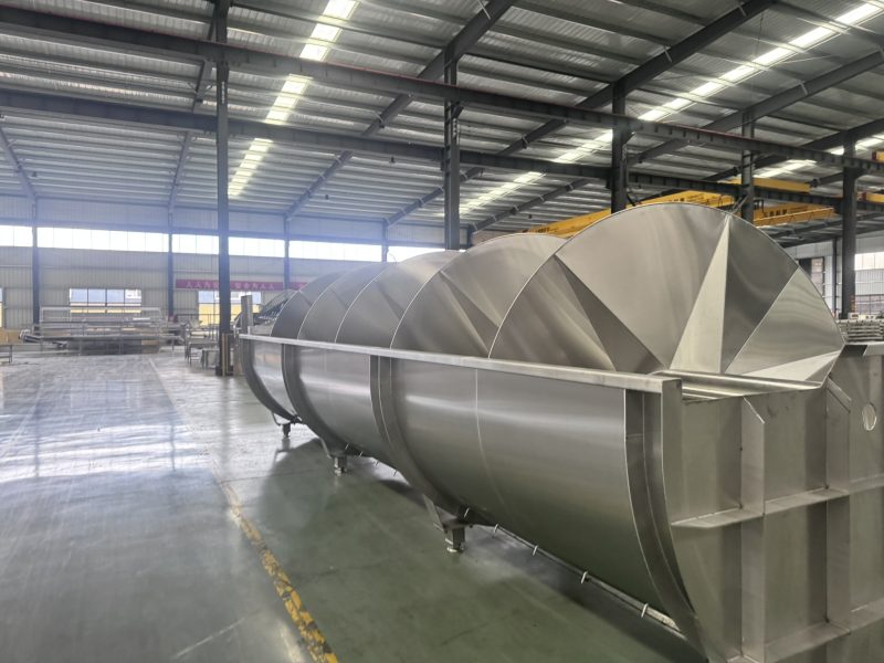 4.5-Meter Spiral Pre-Chiller for 800BPH Compact Poultry Slaughter Line