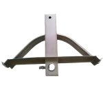 90-degree steering wheel bracket for slaughter line