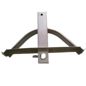 90-degree steering wheel bracket for slaughter line