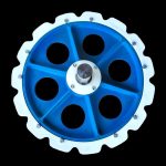 485 Corner Plastic Tug Wheel for Poultry Overhead Conveyor Line