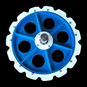 485 Corner Plastic Tug Wheel for Poultry Overhead Conveyor Line