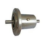 Metal bearing assembly for poultry de-feathering machine