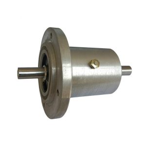 Metal bearing assembly for poultry de-feathering machine