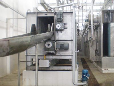 Continuous Pig Dehairing: Spiral Machine & Two-Stage Spiral Pig Scalding & Dehairing Machine