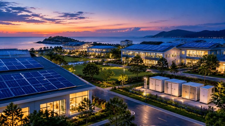 Community microgrid with rooftop solar and storage
