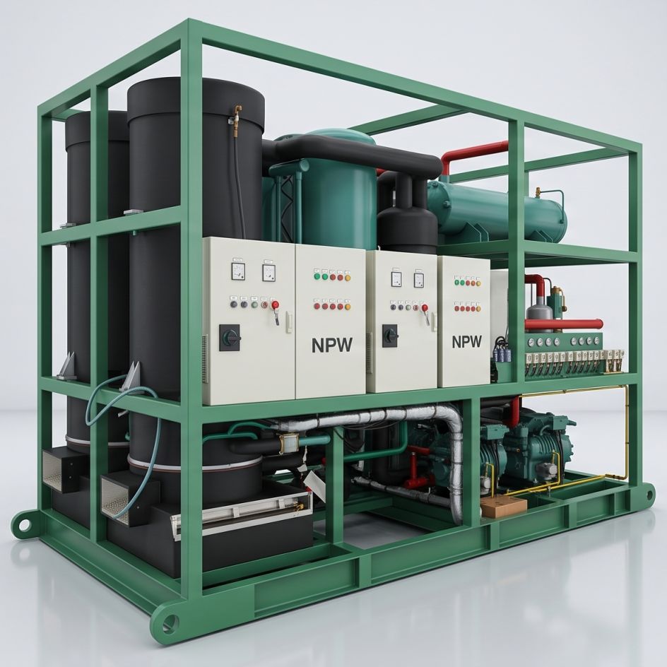 tube ice machine NPW-T series for bakery and food factory