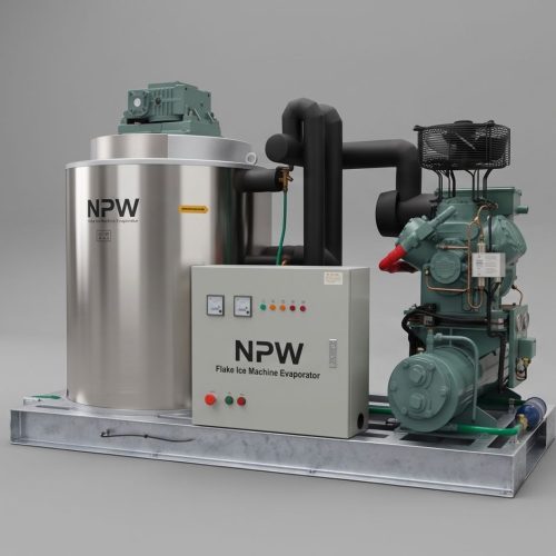 flake ice machine NPW-F series for poultry slaughterhouse pre-chilling
